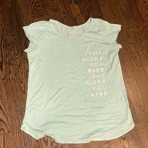 Good hyouman comfy slouch T-shirt top the move you give more you live small mint